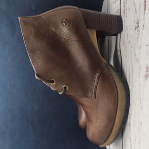 Dr. Martens Viviana Brown Ankle Boots